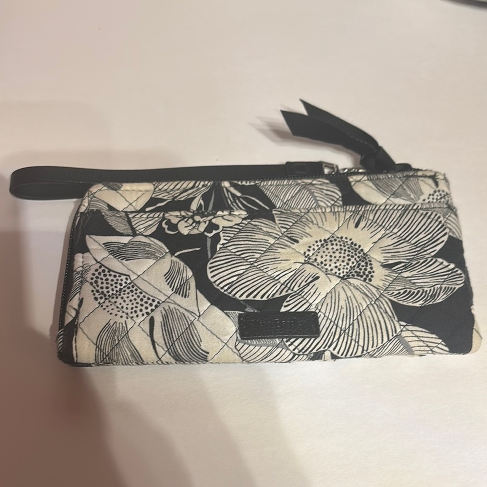 Vera Bradley Black and White Floral Tote and Bundle - Picture 3 of 15